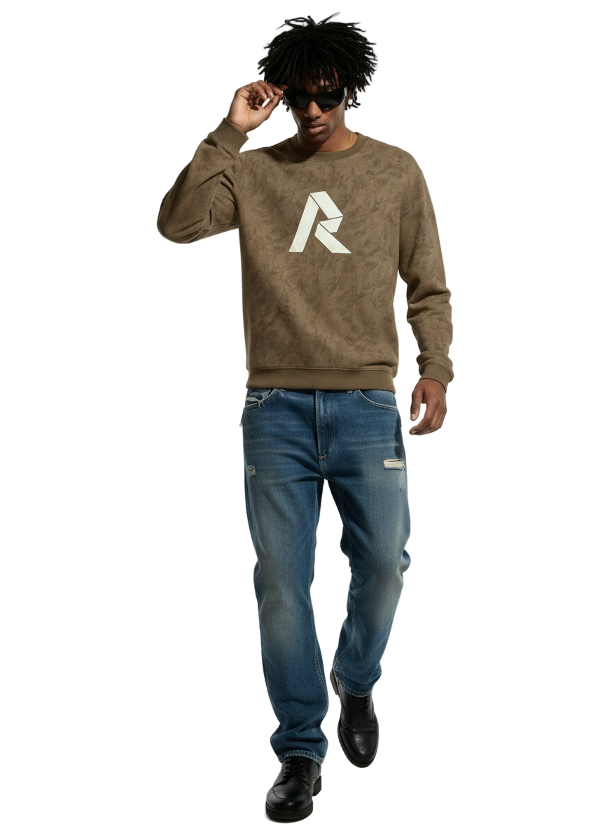 Rino7 Rustic Monogram Sweatshirt