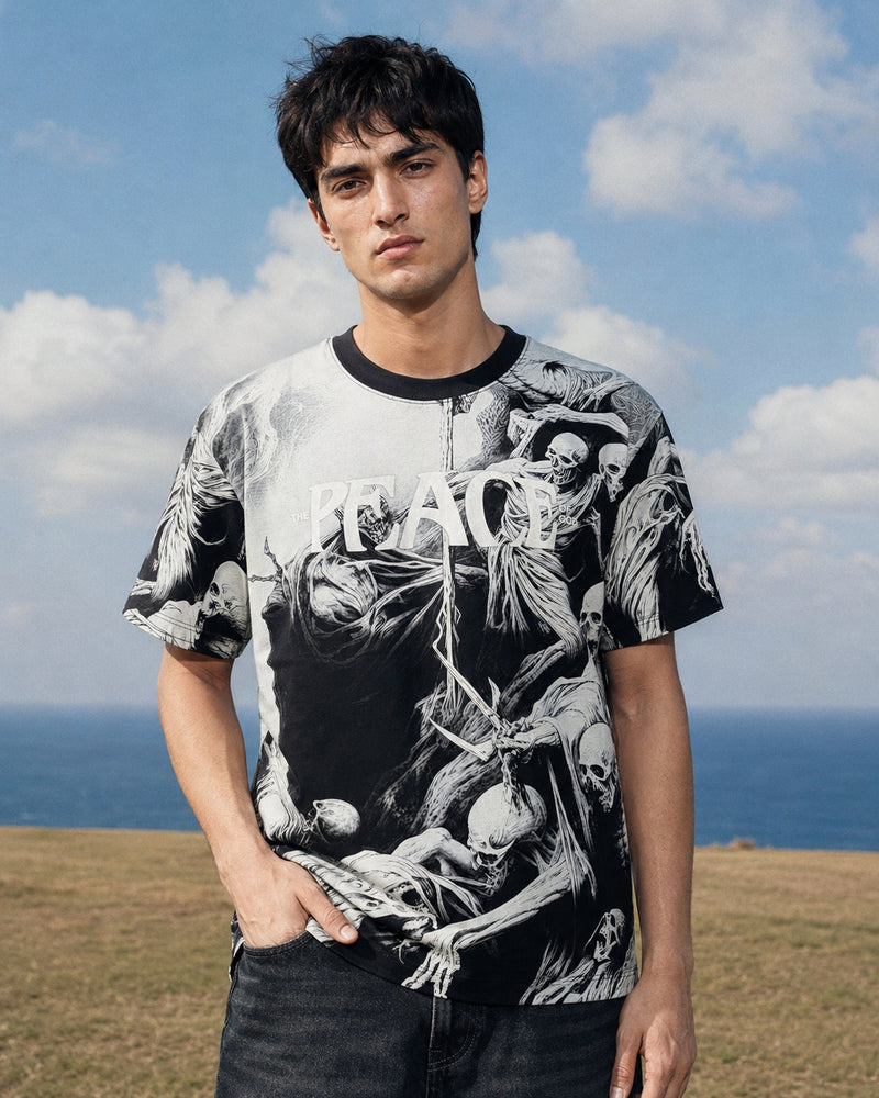 RINO7 Navy Graphic T-Shirt - 