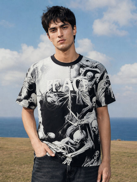RINO7 Navy Graphic T-Shirt - 