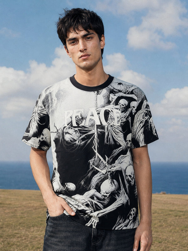 RINO7 Navy Graphic T-Shirt - 