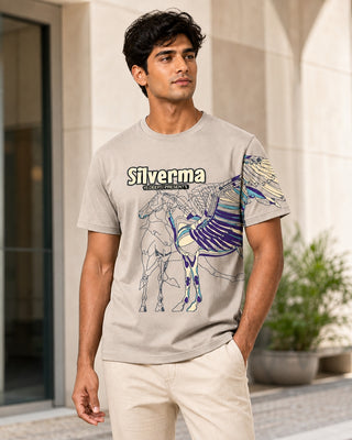 Rino7 Men’s Soft Cotton Regular Fit T-shirt
