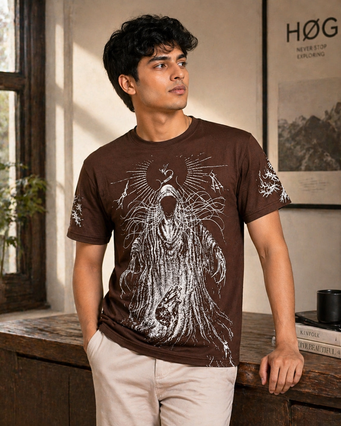 RINO7 Minimal Streetwear Regular Fit T-Shirt