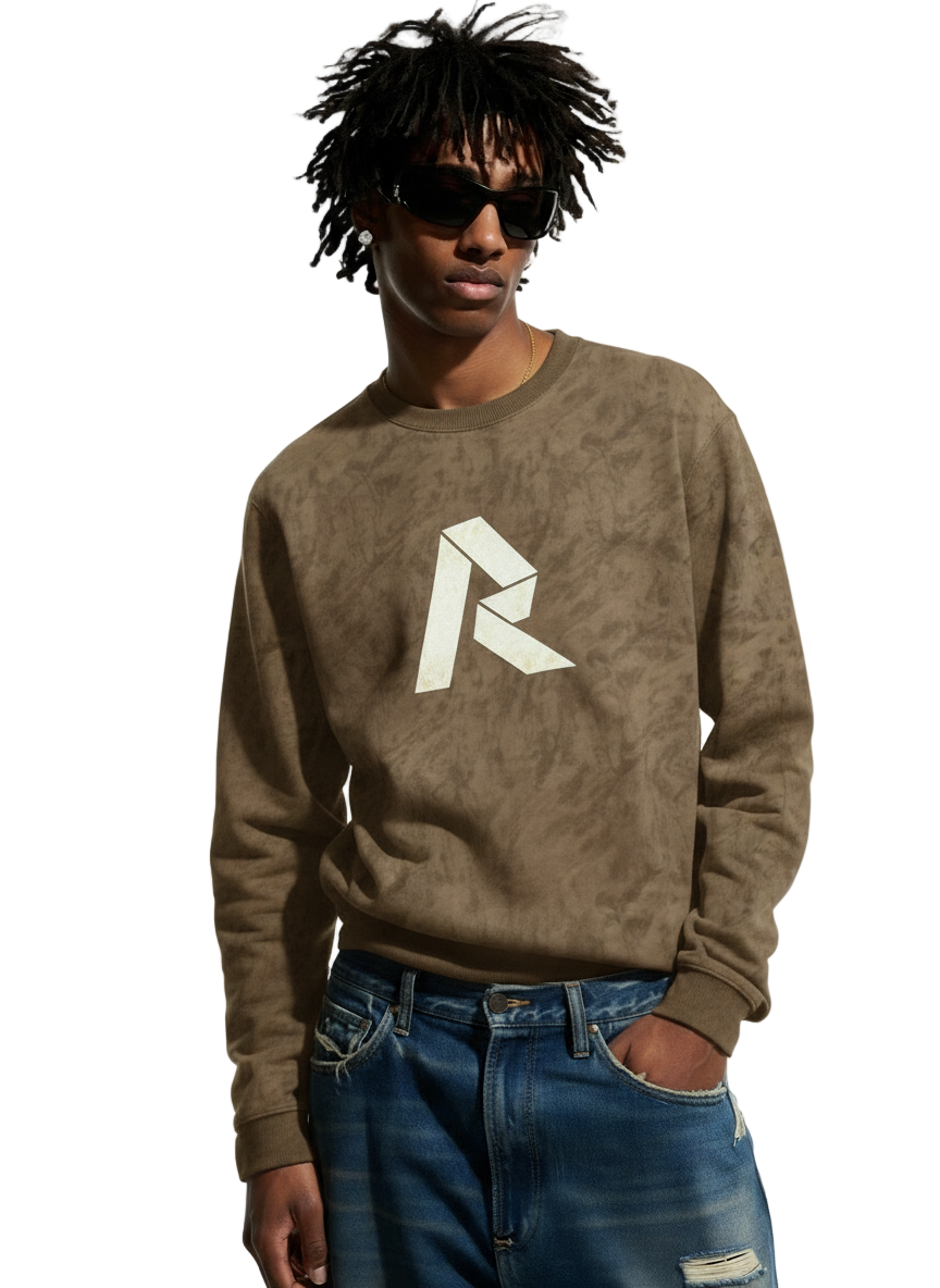 Rino7 Rustic Monogram Sweatshirt