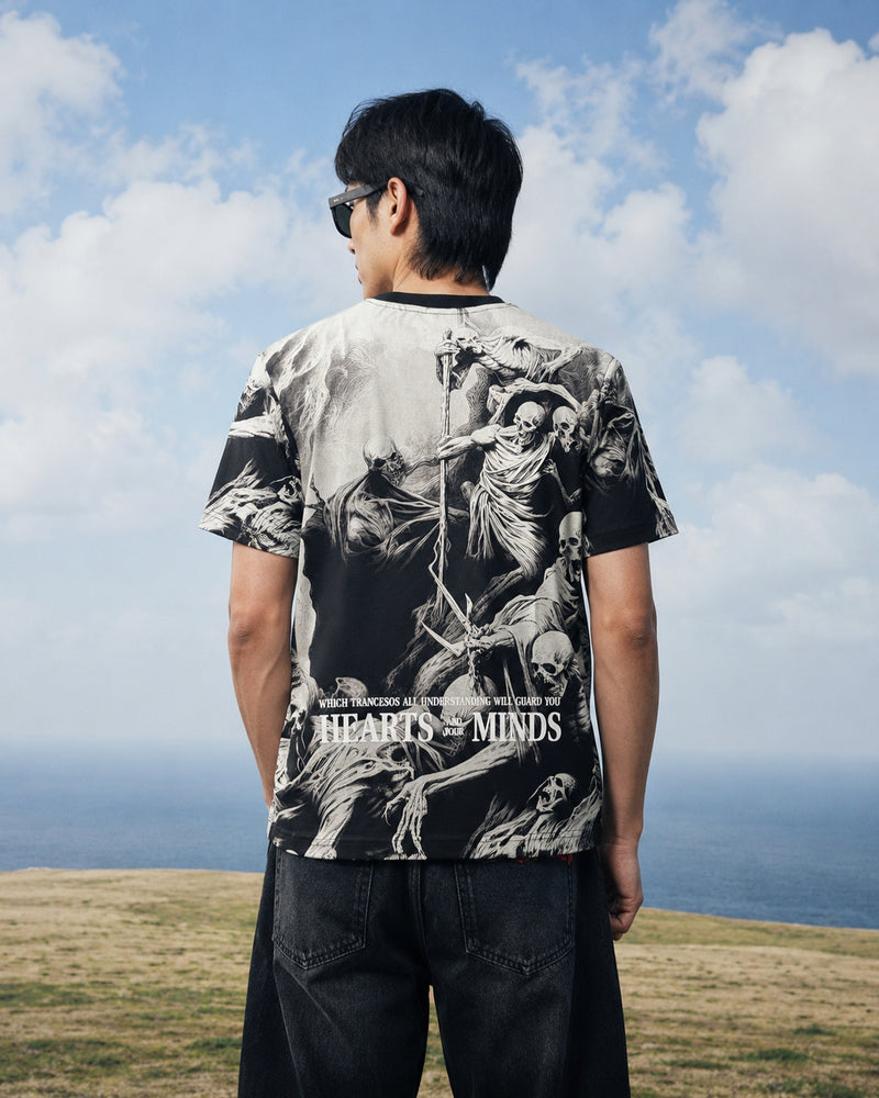 RINO7 Navy Graphic T-Shirt - 
