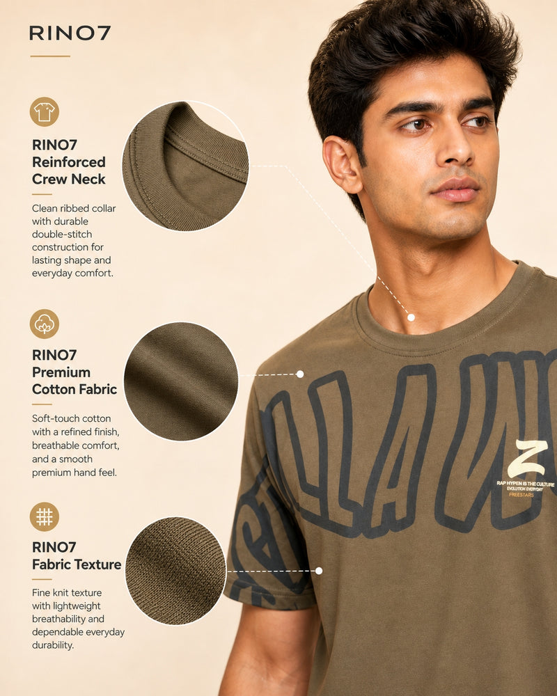 RINO7 Street Form Regular Fit Tee - RINO7
