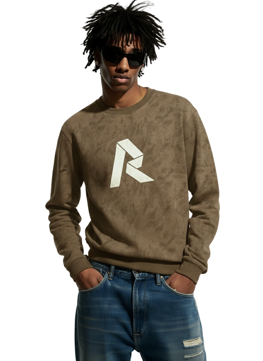 Rino7 Rustic Monogram Sweatshirt