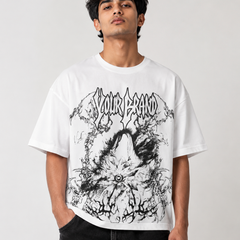 Rino7 Oversized Cotton Tee for Men - Premium Stylish T-shirt - RINO7