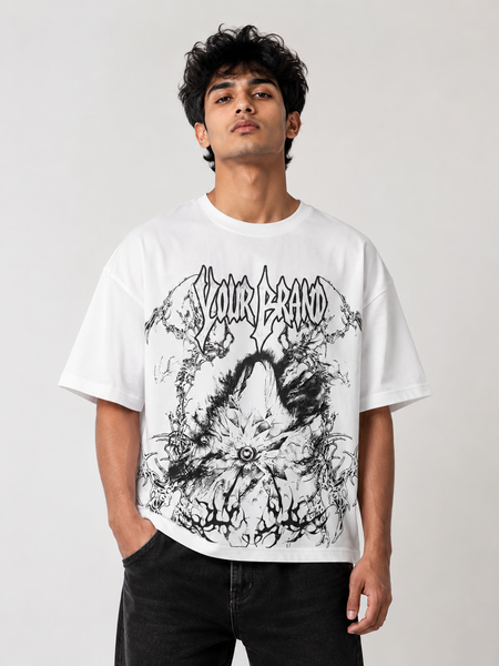 Rino7 Oversized Cotton Tee for Men - Premium Stylish T-shirt - RINO7