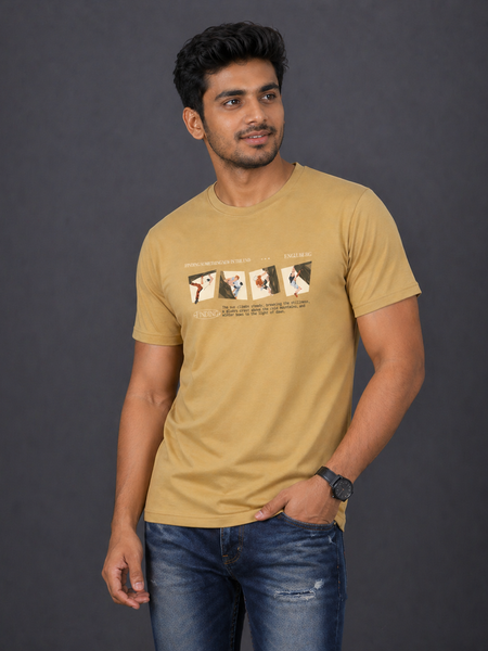 RINO7 Built Different Streetwear Regular Fit T-Shirt - RINO7