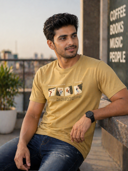 RINO7 Built Different Streetwear Regular Fit T-Shirt - RINO7