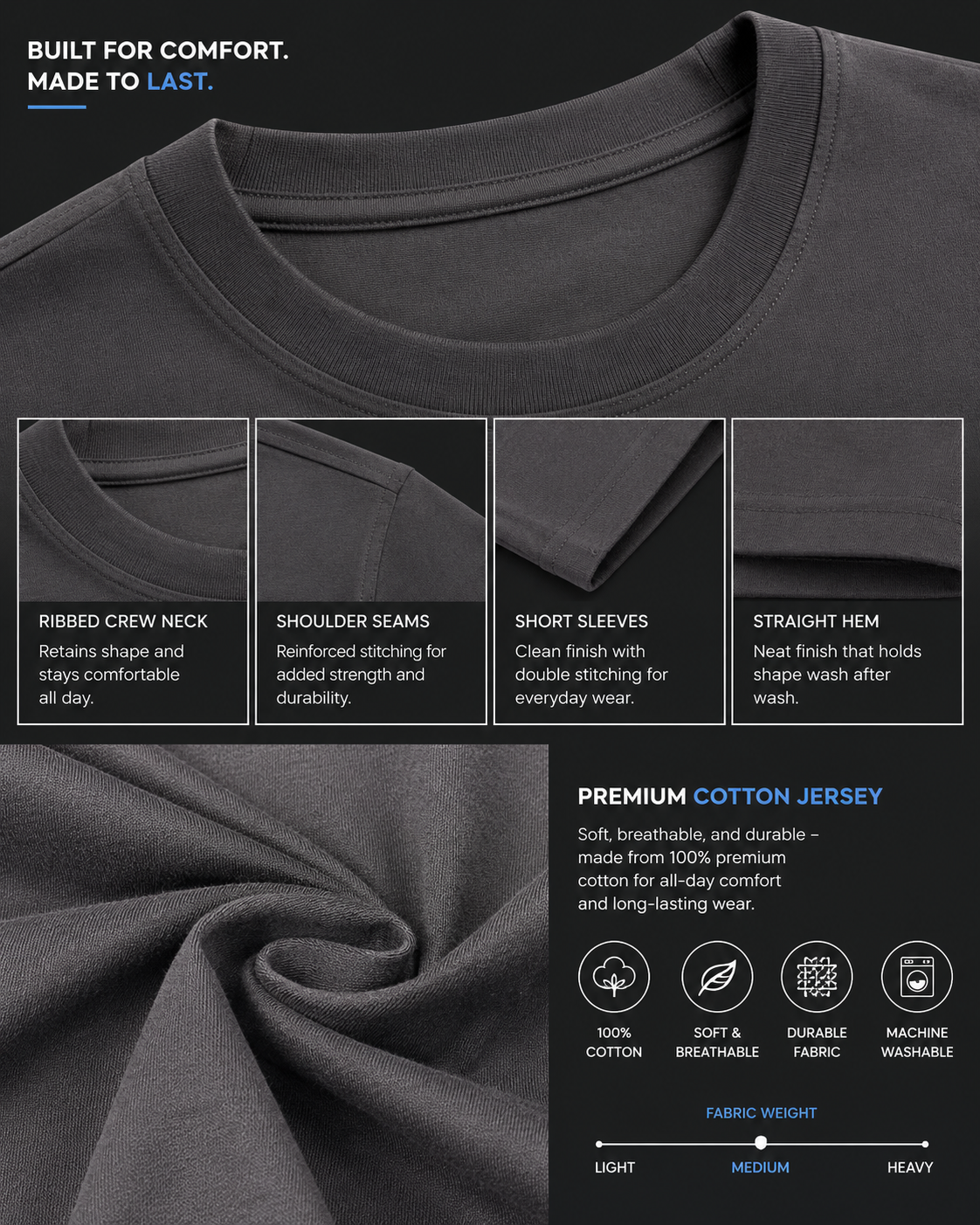 RINO7 Signature Street Regular Fit Cotton Tee