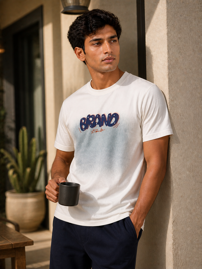 RINO7 Bold Era Regular Fit T-Shirt - RINO7