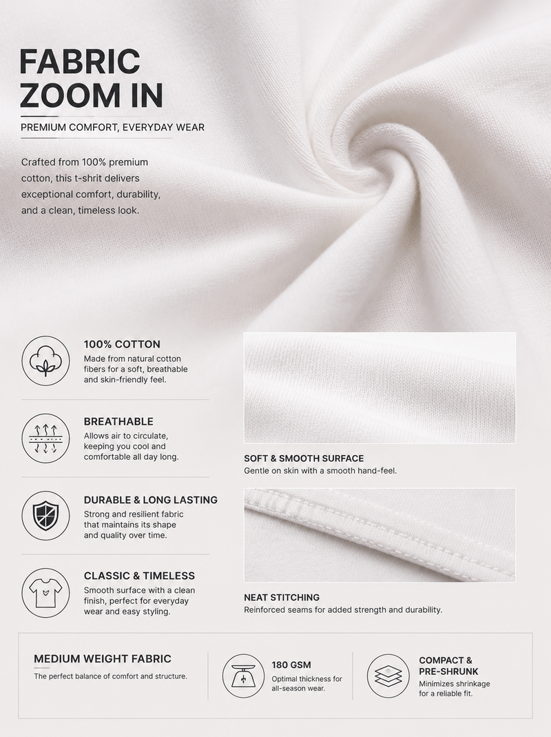 RINO7 Premium Regular Fit Cotton T-Shirt - RINO7