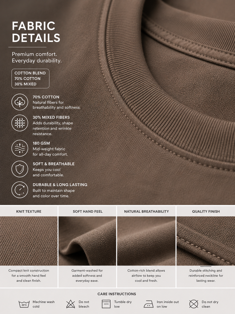 RINO7 Premium Regular Fit Cotton T-Shirt - RINO7