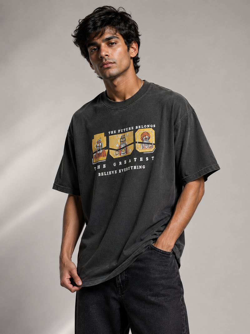 RINO7 Bold Graphic Oversized T-Shirt - RINO7