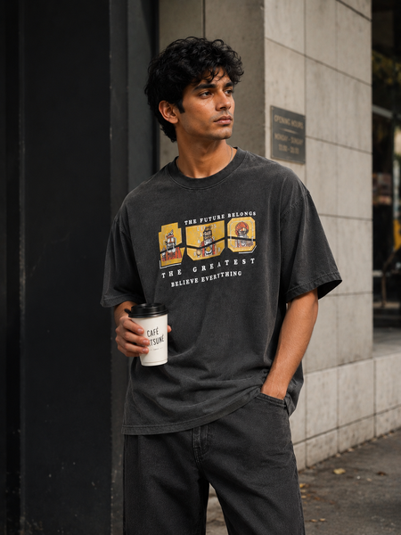 RINO7 Bold Graphic Oversized T-Shirt - RINO7