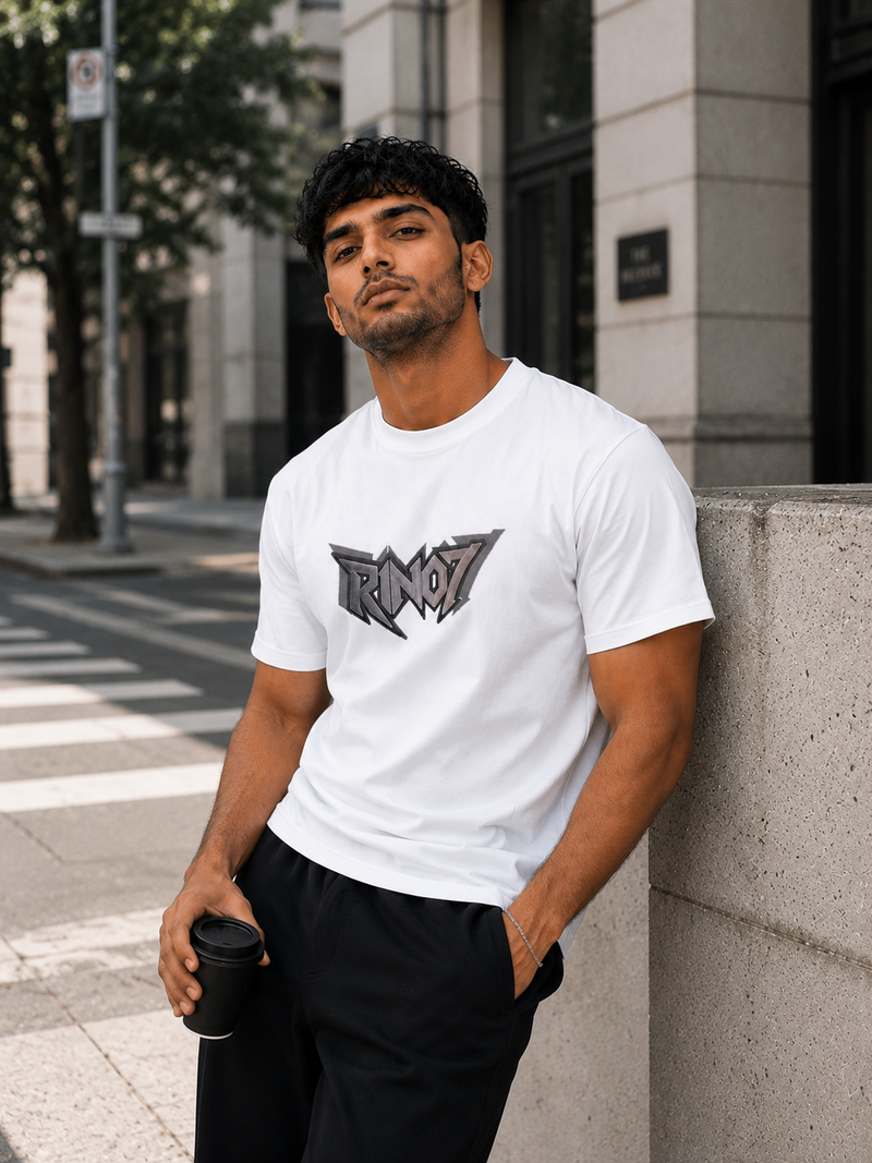RINO7 Built Different Men’s Regular Fit Tee - RINO7