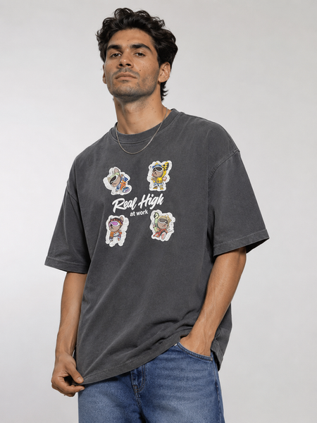 RINO7 Relaxed Fit Oversized Streetwear T-Shirt - RINO7