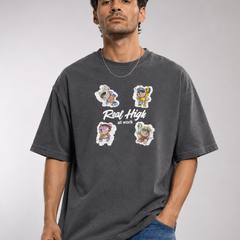 RINO7 Relaxed Fit Oversized Streetwear T-Shirt - RINO7