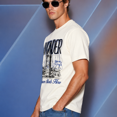 RINO7 Signature Street Regular Fit Cotton Tee