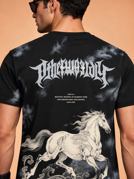 RINO7 Men’s Regular Fit Graphic T-Shirt