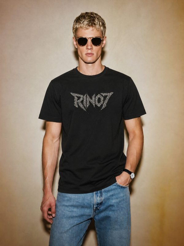RINO7 Men’s Regular Fit Premium Cotton T-Shirt