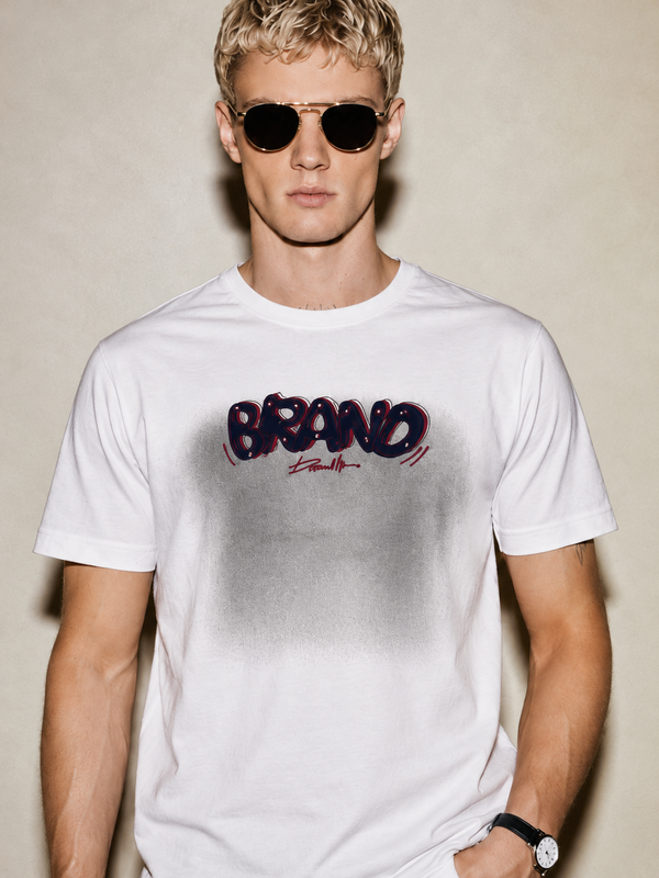 RINO7 Bold Era Regular Fit T-Shirt