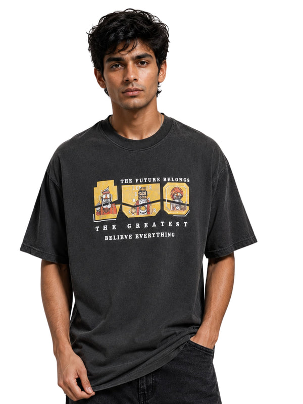 RINO7 Bold Graphic Oversized T-Shirt - RINO7