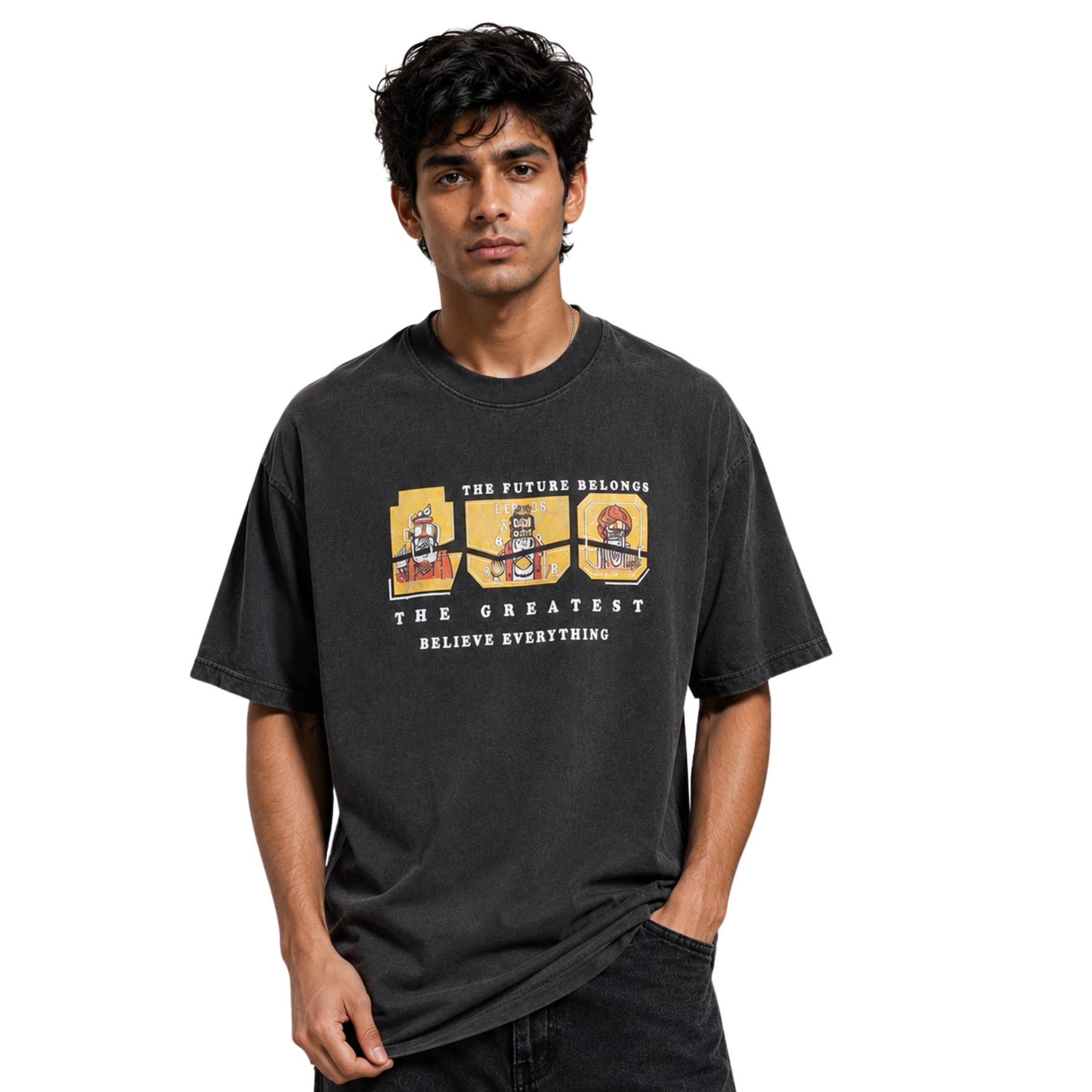 RINO7 Bold Graphic Oversized T-Shirt