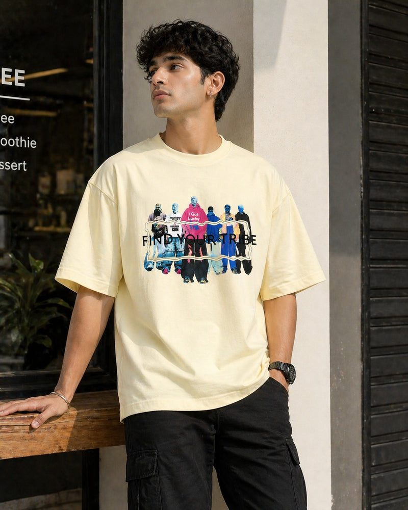 Rino7 Men’s Oversized Streetwear T-shirt - RINO7
